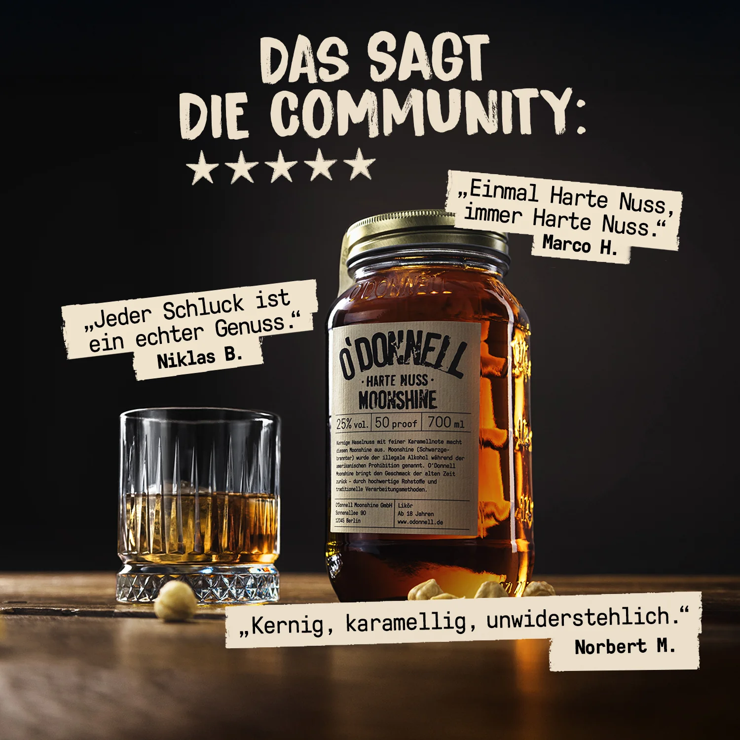 Harte Nuss Likör - 25% vol. - Image 4